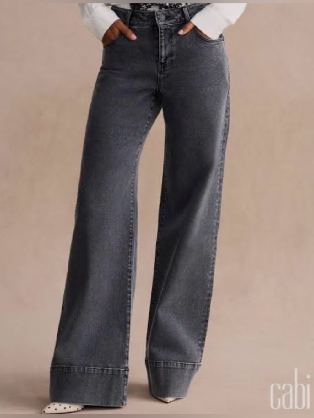 Cabi Lennox Jean Wide Leg
Black Wash Jeans Tall